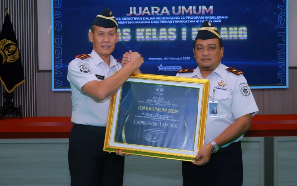Aktif Dukung Program Akselerasi Menteri Imipas, Lapas Kelas I Malang Raih Juara Umum UPT Pemasyarakatan