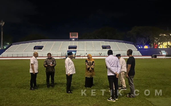 H-3 Mujahadah Kubro 1 Abad NU, Gubernur Khofifah Tinjau Kesiapan Stadion Gajayana