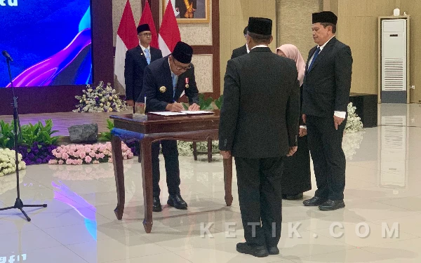 Pelantikan Pj Sekda Kota Batu, Cak Nur: Perkuat Koordinasi Birokrasi dan Tetap Satu Komando