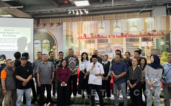 Gandeng Jurnalis, Dinsos-P3P2KB  Kota Malang Deklarasikan Pemberitaan Ramah Anak