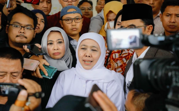 Hadiri Panggilan Tipikor, Gubernur Khofifah Tegaskan Tuduhan Terima Ijon Dana Hibah Tidak Benar