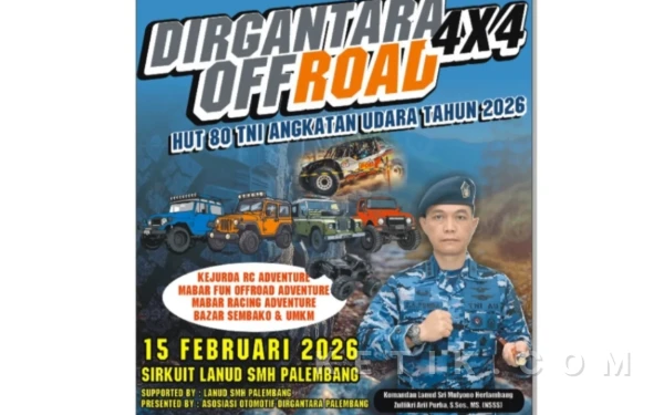 Dirgantara Offroad 4x4 Palembang Ramaikan HUT Ke-80 TNI AU, 150 Offroader Siap Taklukkan Sirkuit Ekstrem