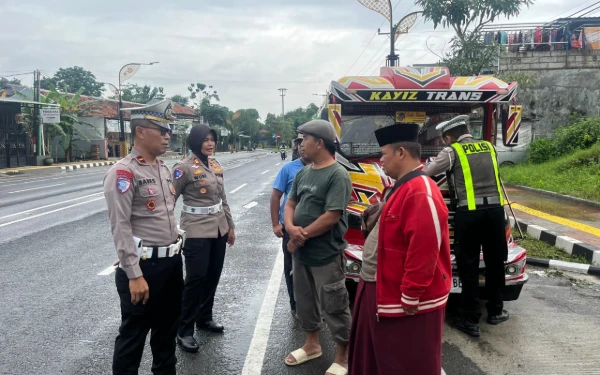 Satlantas Polres Tegal Tertibkan Odong-Odong di Slawi, Prioritaskan Keselamatan Pengguna Jalan