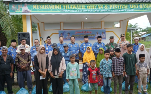 Wakil Bupati Asahan Salurkan 500 Paket Sembako Warga Terdampak Banjir di Desa Sei Dua Hulu