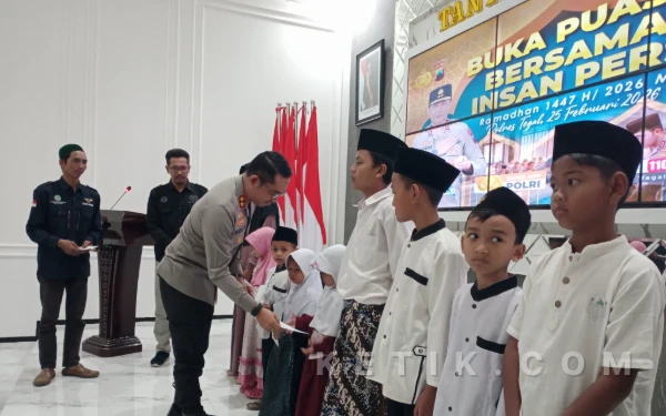 Kapolres Tegal Gelar Buka Puasa Bersama Wartawan, Perkuat Sinergi dan Santuni Anak Yatim