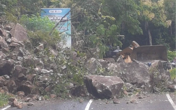 Hujan Deras Picu 11 Titik Gunturan di Jalur Pacitan-Ponorogo, Satu Akses Tertutup Total