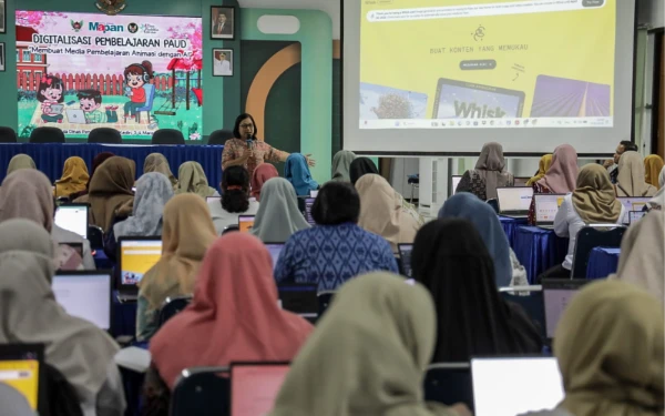 Tingkatkan Kompetensi Pendidik, Pemkot Kediri Bekali Guru PAUD Keterampilan Animasi Berbasis AI