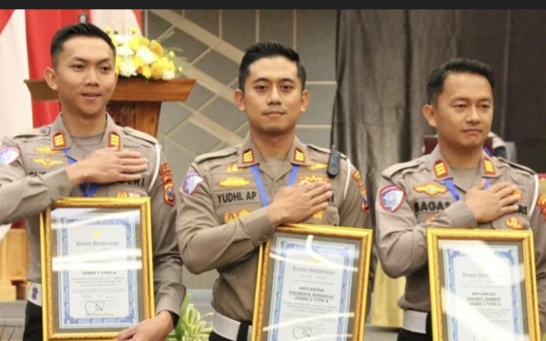 Satlantas Polresta Sidoarjo Sabet Juara 2 Operasi Lilin Semeru 2025