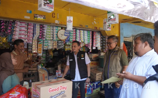 Satgas Pangan Polres Mojokerto Pastikan Harga-Stok Bapokting di Pasar Mojosari Aman
