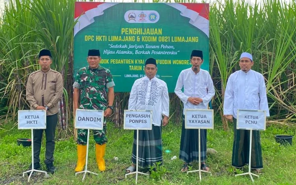 HKTI Bersama TNI dan Ponpes Kyai Syarifudidn Gelar Spirit Ramadan Dengan Tanam Pohon