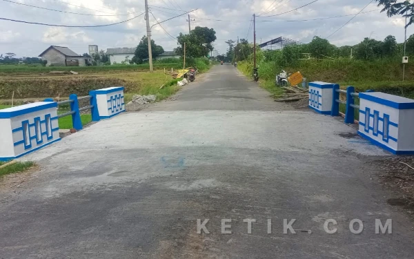 Jembatan Banggle–Sawentar Kabupaten Blitar yang Sempat Ambrol Rampung Diperbaiki, Akses Warga Kembali Lancar