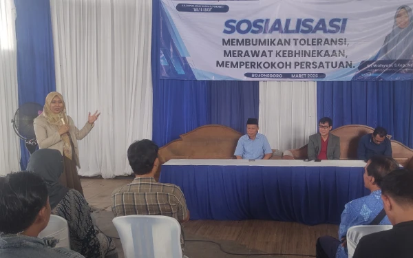 Perkokoh Persatuan, Wakil Ketua DPRD Jatim Sri Wahyuni Sosialisasi Toleransi di Bojonegoro