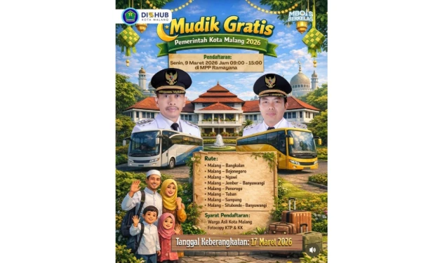 Kuota Ditambah, Pemkot Malang Siapkan 9 Bus Mudik Gratis, Buruan Daftar Ker!
