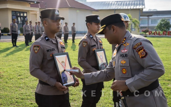 Tegas! Langgar Kode Etik dan Disiplin, Dua Personel Polres Abdya Dipecat