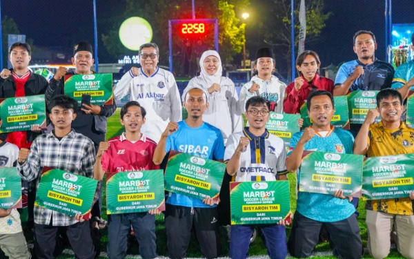 Thumbnail Berita - Final Marbot Soccer League 2026 ! Gubernur Khofifah Puji Kiprah dan Ikhtiar Makmurkan Masjid