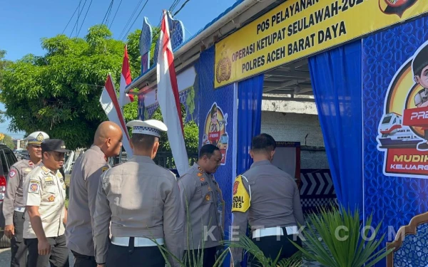 Cek Kesiapan Pos Ketupat Seulawah 2026, Kapolres Abdya: Agar Idulfitri Lebih Nyaman