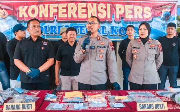 8 Kasus Narkoba Ungkap Polres Tegal Kota, 9 Pengedar Diamankan