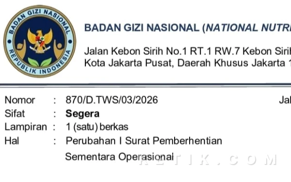 BGN Tangguhkan Operasional 50 SPPG di Kabupaten Gunungkidul dan Bantul DIY, Ini Daftarnya