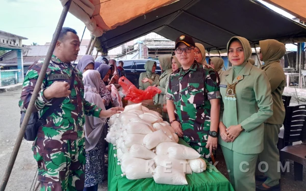 Kodim 0115/Simeulue Gelar Bazar Murah Ramadan, Sediakan Sembako Lebih Terjangkau