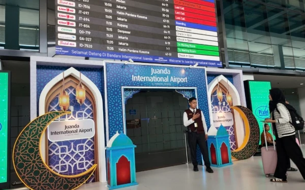 Arus Mudik 2026, Penumpang di Bandara Juanda Naik 13,7 Persen di Hari Pertama Posko