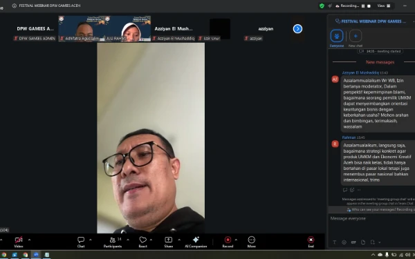 Webinar Series GAMIES Ditutup, Langkah Awal UMKM Aceh Dimulai