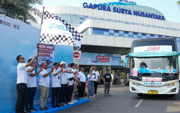 Pelindo Petikemas Lepas 4 Ribu Pemudik Menggunakan Bus ke Berbagai Tujuan