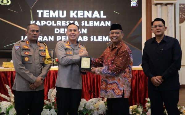 Perkuat Sinergi, Pemkab Sleman Temu Kenal dengan Kapolresta Baru