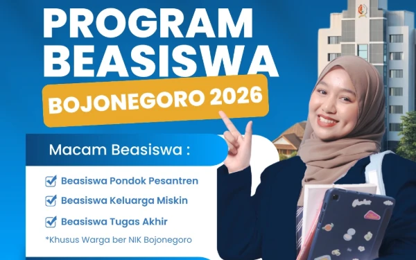 Pendaftaran Beasiswa Pemkab Bojonegoro 2026 Dibuka hingga 10 April, Cek Ketentuan Lengkapnya