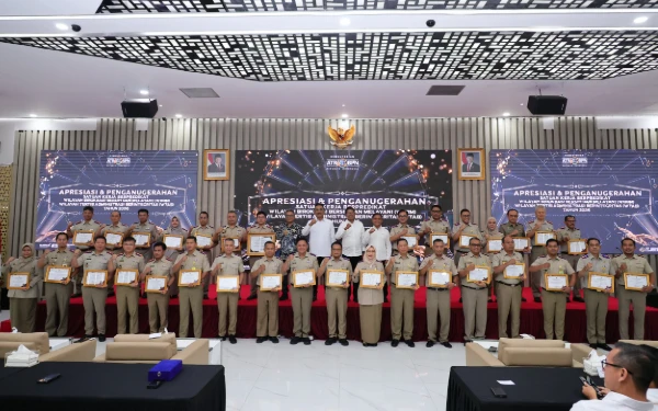 Satker Kementerian ATR/BPN Raih Predikat WBBM dan Puluhan WTAB