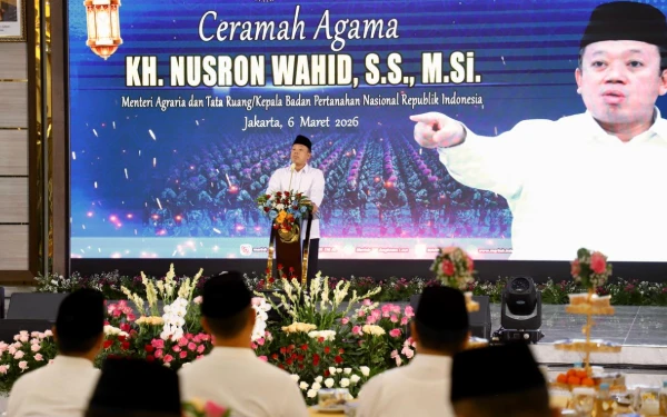 Nusron Wahid Isi Ceramah Agama di Korps Marinir TNI AL Cilandak