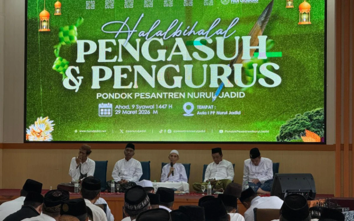 Ribuan Pengurus dan Dosen Pesantren Nurul Jadid Ikuti Halalbihalal