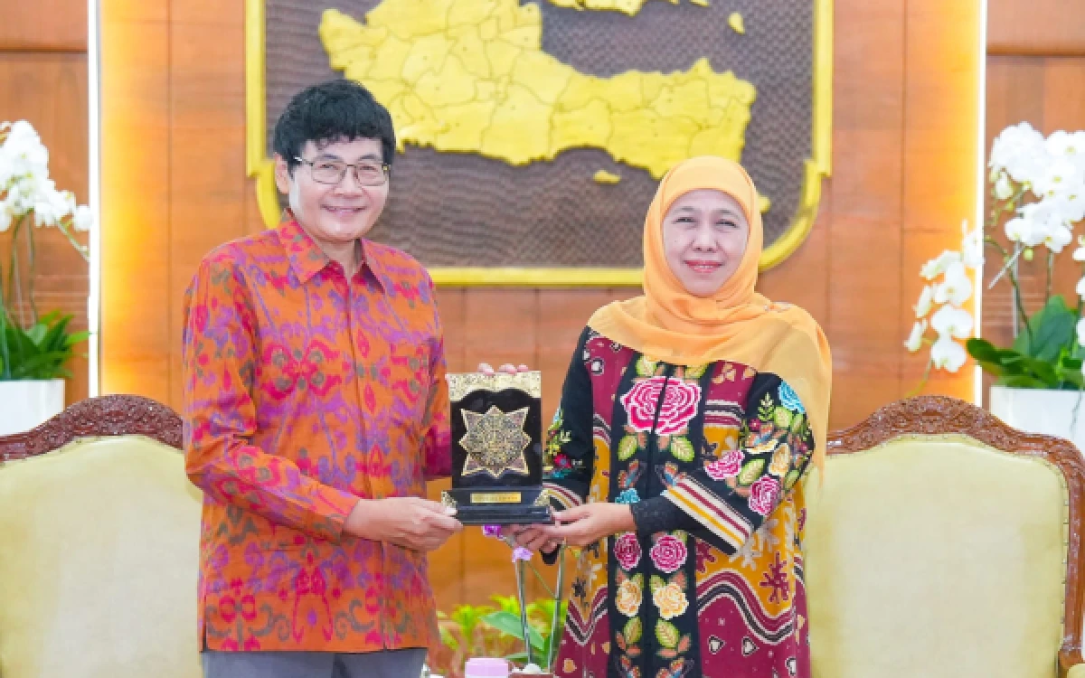 Gubernur Khofifah Terima Dubes RI untuk Australia dan Pelaku Bisnis Kulit