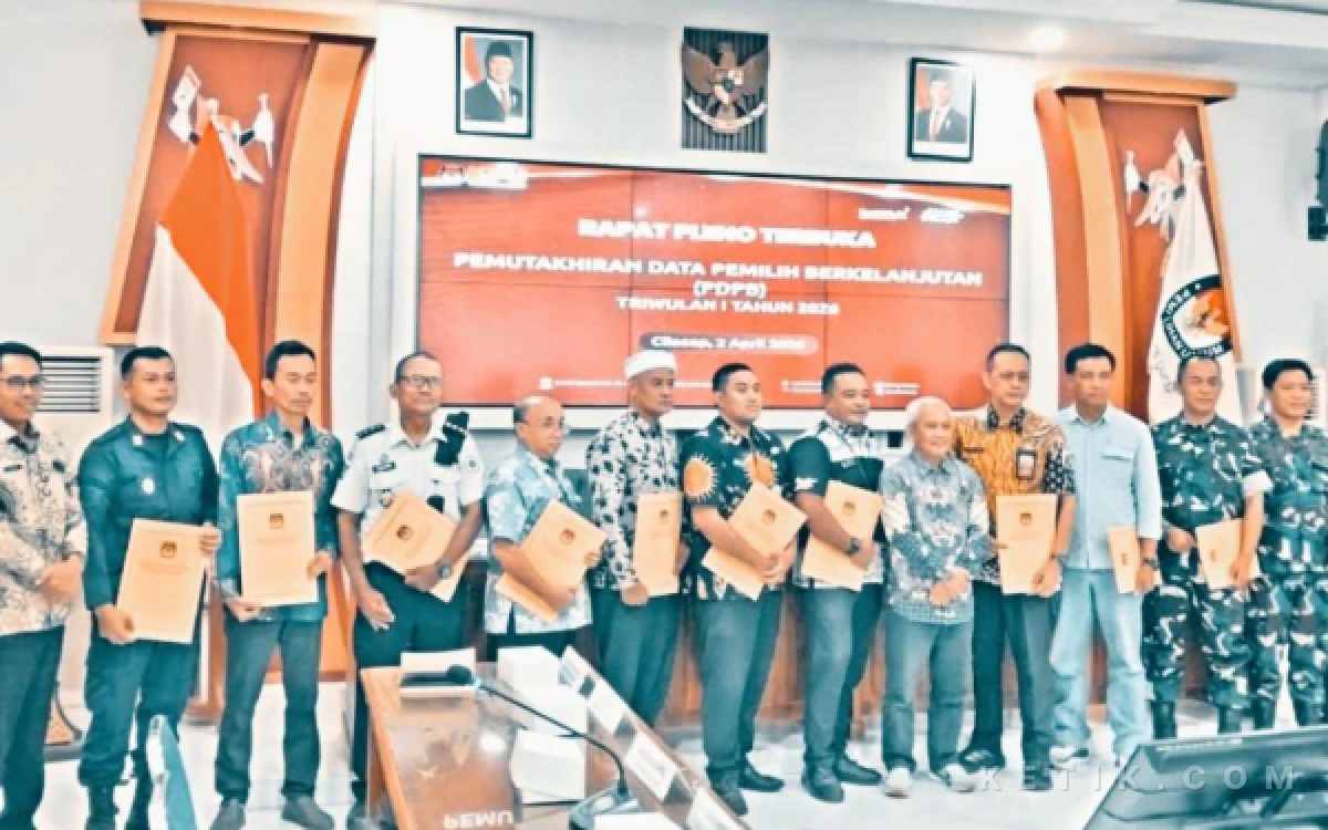 KPU Cilacap Gelar Rapat Pleno Pemutakhiran Daftar Pemilih Berkelanjutan Triwulan I 2026