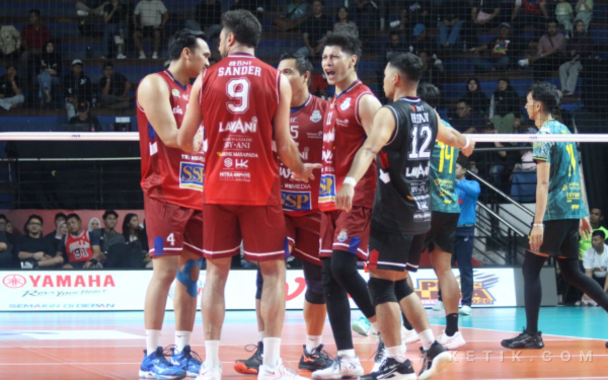 Thumbnail Berita - Pertandingan Ketat, Lavani Menang 3-1 Lawan Samator di Final Four Proliga 2026