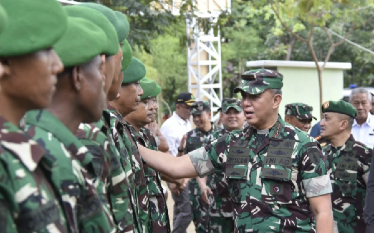 Pangdam V/Brawijaya Kunjungi Marshalling Area Yonif TP 932/Sunan Bonang, Apresiasi Dukungan Pemkab Tuban