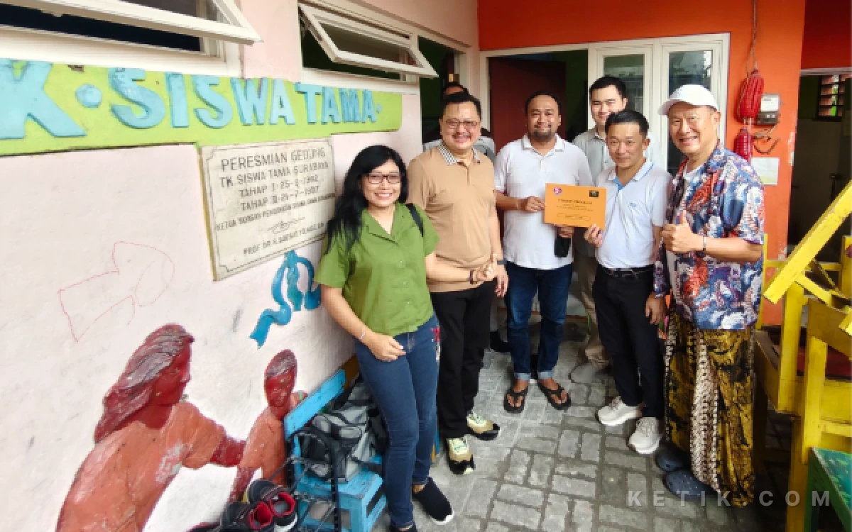 SFC Renovasi Sekolah TK Siswa Tama, Sudah Tak Bocor Lagi Anak-anak Lebih Fokus Belajar