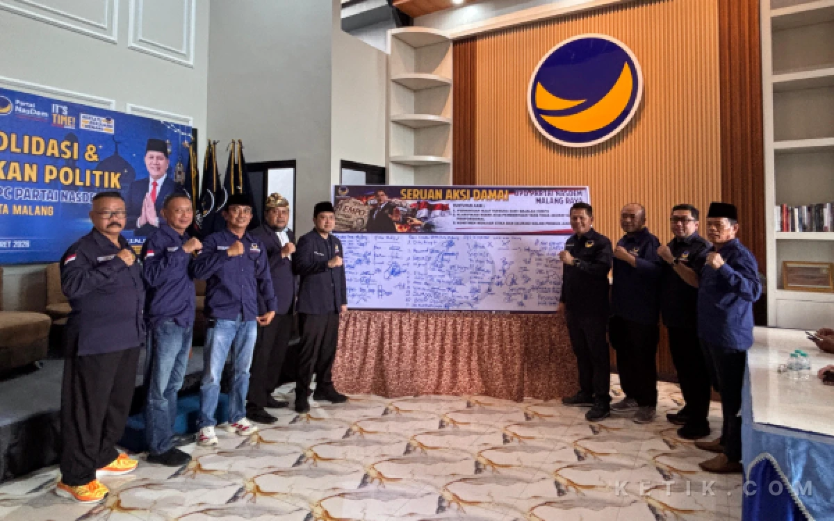 Lewat Aksi Damai, DPD NasDem Kabupaten Malang Dorong Penyampaian Informasi Berimbang dan Beretika