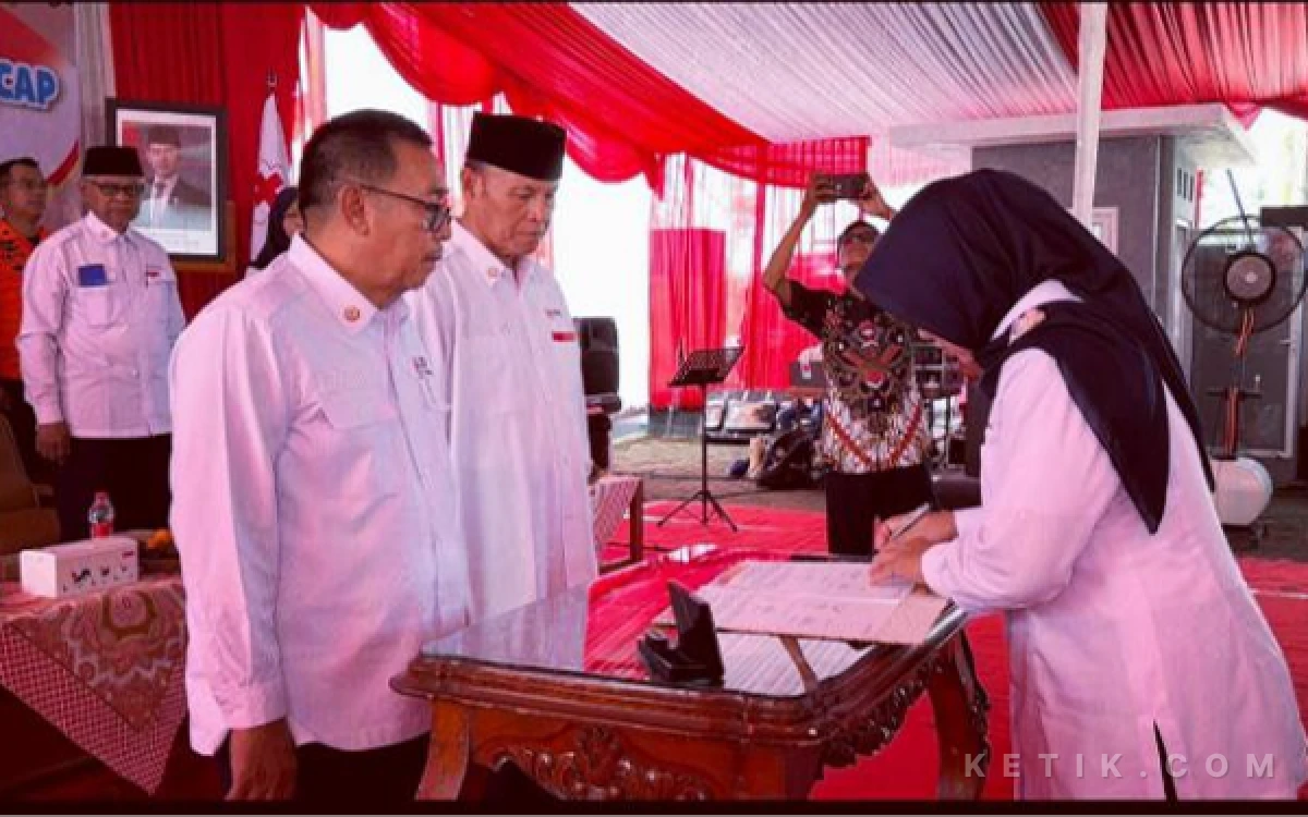 Pelantikan Pengurus PMI Kecamatan se-Cilacap, Fokus Percepatan Penanganan Bencana dan Antisipasi Kemarau 2026