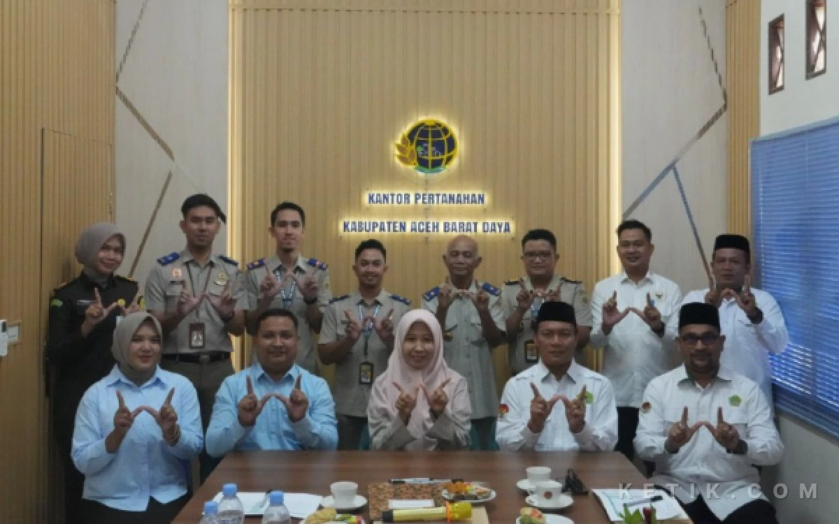Perkuat Kepastian Hukum Tanah, Kantah Abdya Gandeng Kejari dan Kemenag