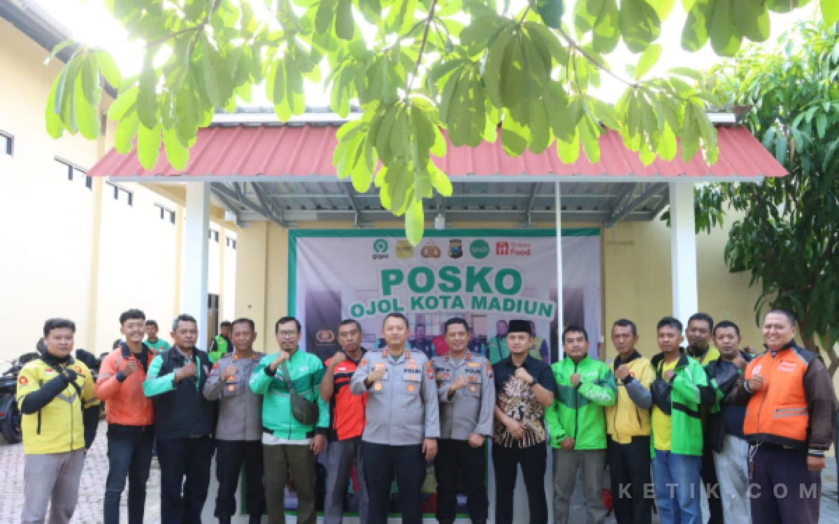 Thumbnail Berita - Ojol Madiun Kini Punya Posko Khusus, Sinergi dengan Kepolisian soal Kamtibmas