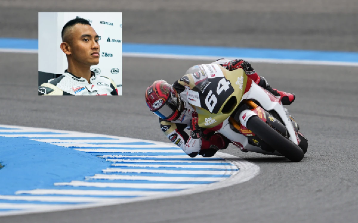 Thumbnail Berita - Jerez Belum Bersahabat untuk Mario Aji, Gagal Finis setelah Terjatuh di Sisa Empat Lap