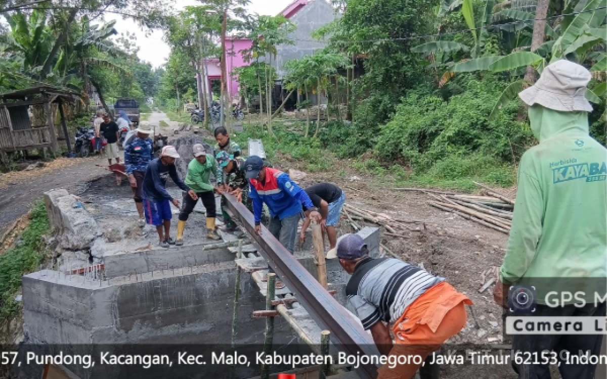 Thumbnail Berita - Kodim 0813 Bojonegoro Bangun 10 Jembatan Perintis Garuda, Percepat Akses Wilayah Terpencil