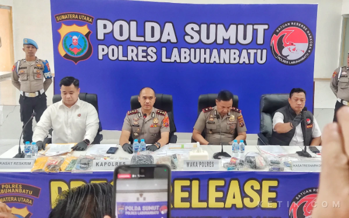 Thumbnail Berita - Heboh Isu Liar Sabu Disita 50 kilogram, Paparan Polres Labuhanbatu Minim Data