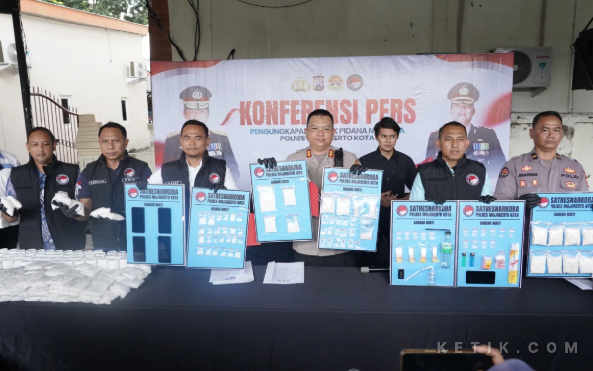 Thumbnail Berita - 47 Kasus Terungkap dalam 4 Bulan, Polisi Sita Narkoba Senilai Rp1,1 Miliar di Mojokerto