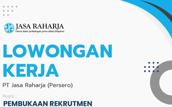Thumbnail PT Jasa Raharja Buka Rekrutmen Langkah Bakti (LBJR) 2026, Terbuka untuk Lulusan SMA hingga S1