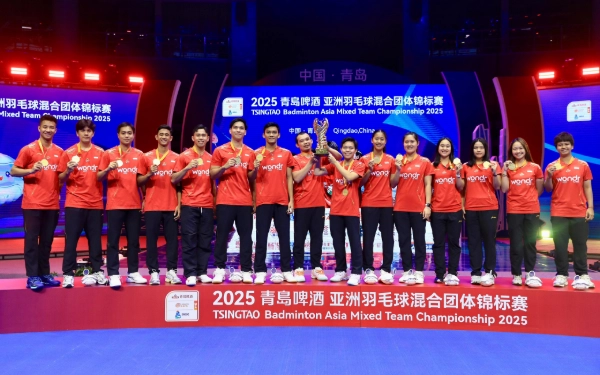 Thumbnail Sejarah! Indonesia Juara Badminton Asia Mixed Team Championships 2025
