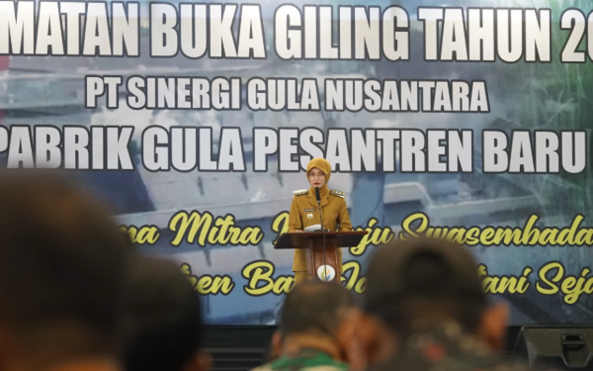 Thumbnail Berita - PG Pesantren Baru Buka Giling, Mbak Wali: Jadi Penggerak Ekonomi dan Peluang Kerja