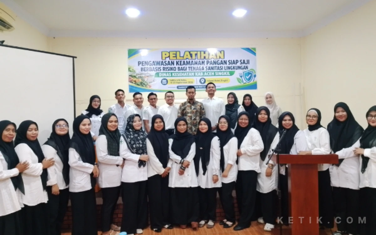 Thumbnail Berita - 25 Tenaga Sanitasi Puskesmas Aceh Singkil Ikuti Pelatihan Pengawasan Pangan untuk Kawal Dapur MBG