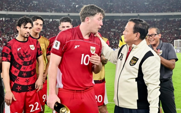 Thumbnail Berita - Indonesia Taklukkan Bahrain 1-0, Prabowo Optimistis Timnas Lolos Piala Dunia 2026