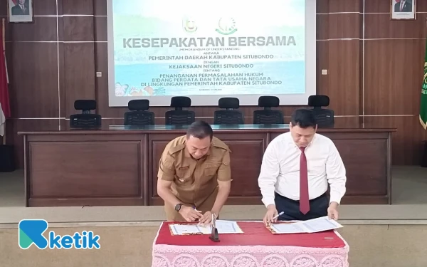 Thumbnail Berita - Perkuat Pemerintahan Bersih dan Profesional, Bupati Bersama Kajari Situbondo Teken MoU